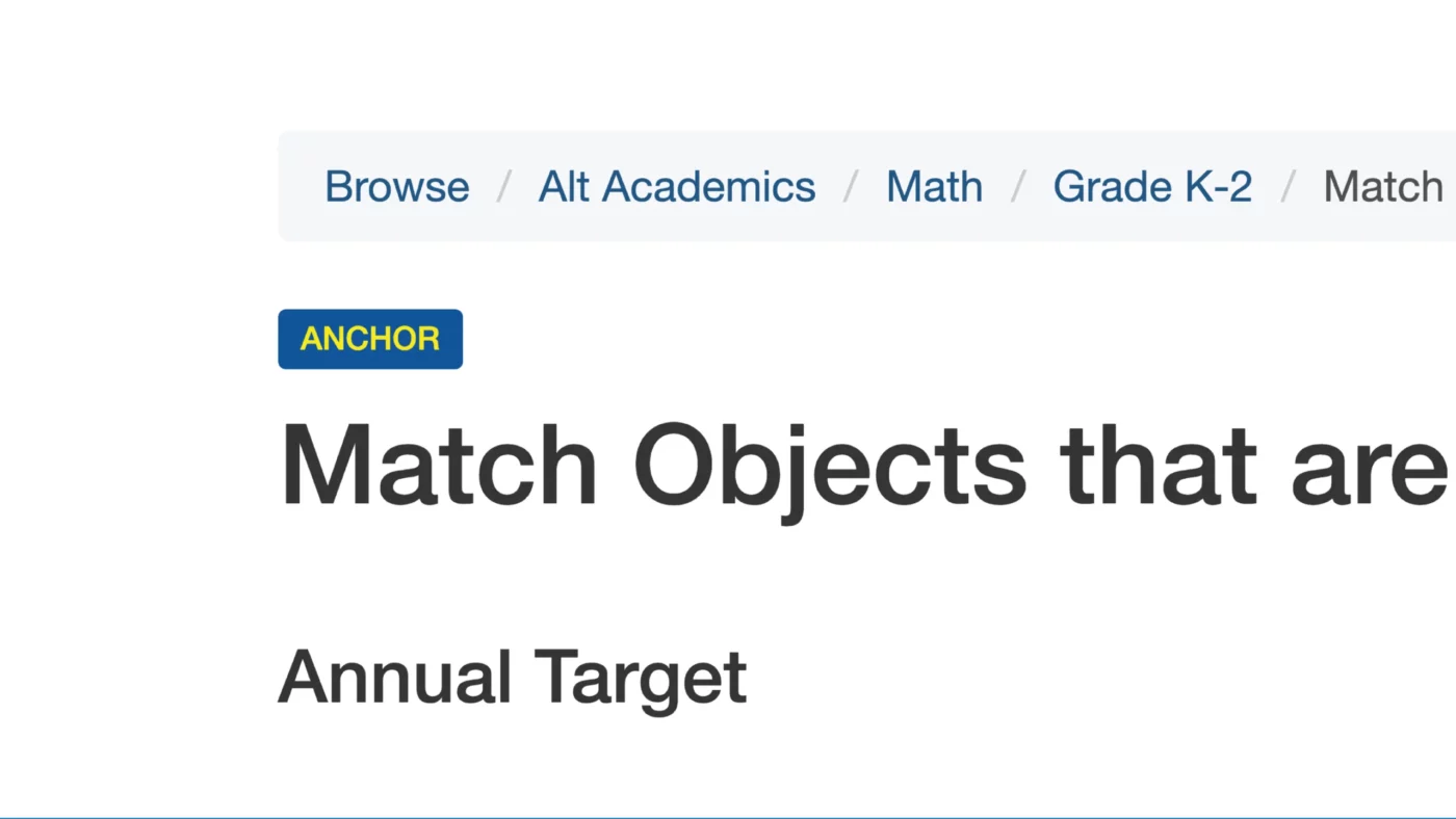Anchor Pages Update: Editable Pages & Introducing Middle School and Alternative Assessment